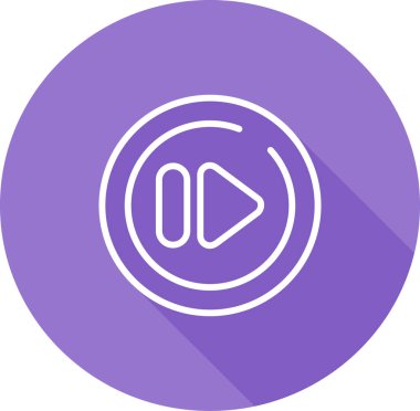 Sonraki Parça Çemberi simgesinin vektör çizimi