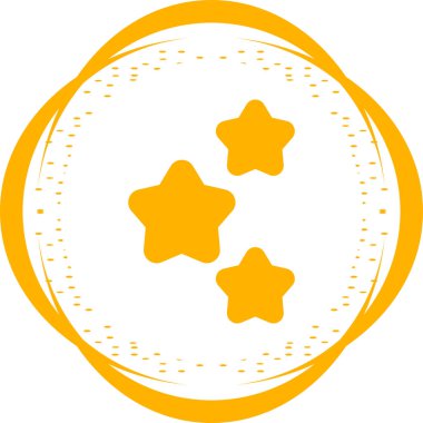 Yıldız patlaması etkisi simgesi, vektör illüstrasyonu 