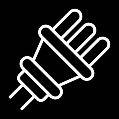 Fiş. Web basit simgesi illüstrasyonu