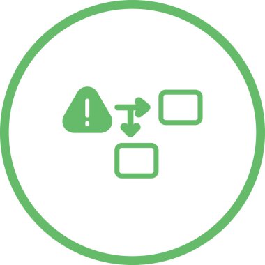 Prosedür web simgesi, vektör illüstrasyonu 