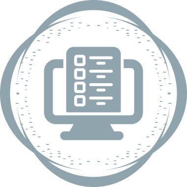 bilgisayar simgesi, vektör illüstrasyonu basit tasarım