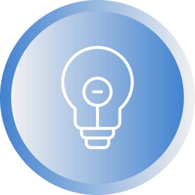 ampul simgesi modern basit illüstrasyon 