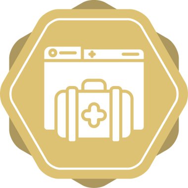 Sağlık hizmetleri medikal ikonu modern illüstrasyon
