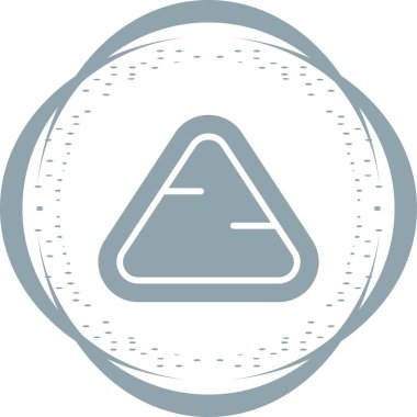 üçgen simgesi web basit illüstrasyon