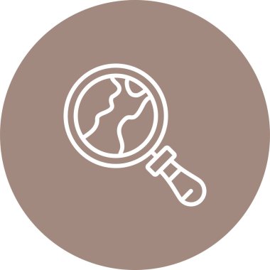 Büyütme Lens simgesinin vektör illüstrasyonu