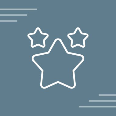 Yıldız simgesinin vektör illüstrasyonu