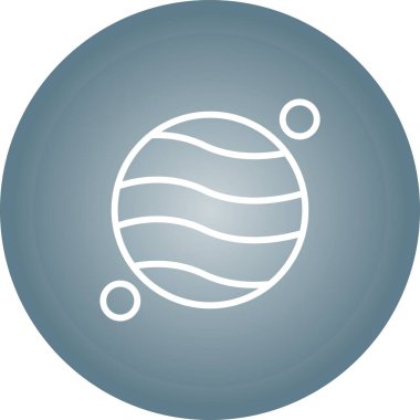 Gezegen simge vektör çizim 