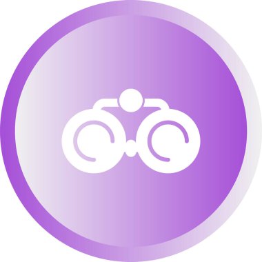 Dürbün web simgesi, basit vektör illüstrasyonu