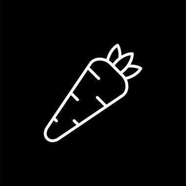 Havuç besin simgesi web illüstrasyonu