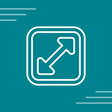 Büyütme Ağ simgesinin vektör illüstrasyonu