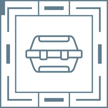 Alet çantası. Web simgesi basit tasarım 