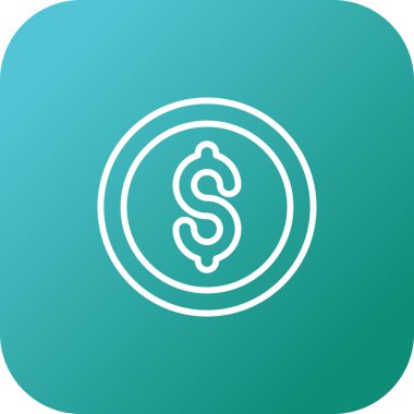 Dolar simgesi vektör illüstrasyonu