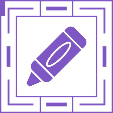 Crayon web simgesinin vektör illüstrasyonu