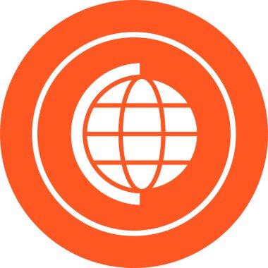 Dünya simgesinin vektör illüstrasyonu 