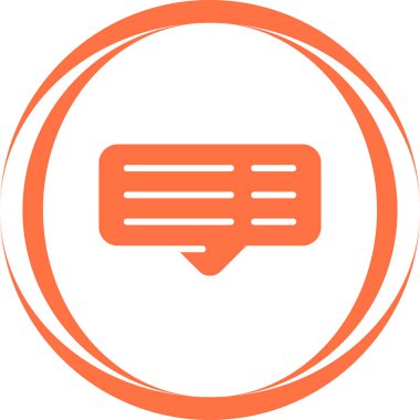 yorum web simgesi, vektör illüstrasyonu