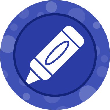 Crayon web simgesinin vektör illüstrasyonu