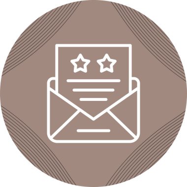 Bir harf simgesinin vektör illüstrasyonu 