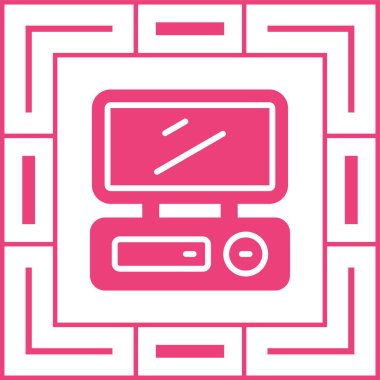 masaüstü web simgesi vektör çizimi