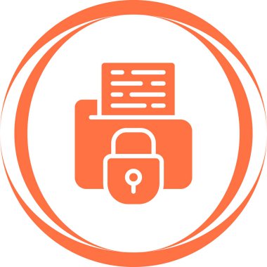 Secure Folder icon, vector illustration