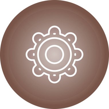 Ayarları satırı simgesi, vektör çizim 