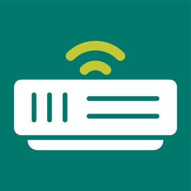 Modem simgesi web basit illüstrasyon