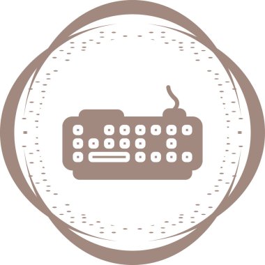 Modern Klavye simgesinin vektör çizimi      