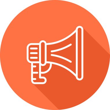 Hoparlör basit web simgesi, vektör illüstrasyonu 