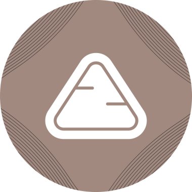 üçgen simgesi web basit illüstrasyon