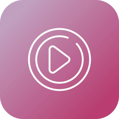 Web simgesi çal, basit vektör illüstrasyonu