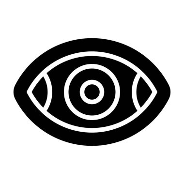Göz. Web simgesi basit illüstrasyon 