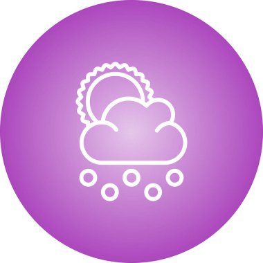 Bulut simgesi, vektör illüstrasyonu