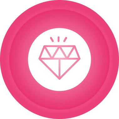 Elmas web simgesi, vektör çizim