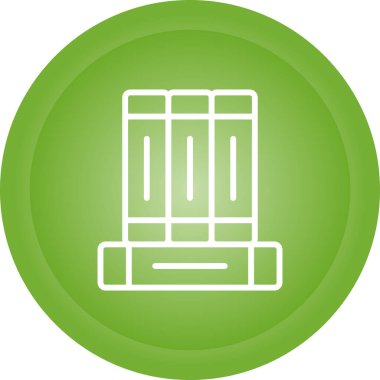 kitaplar düz simge, vektör illüstrasyonu