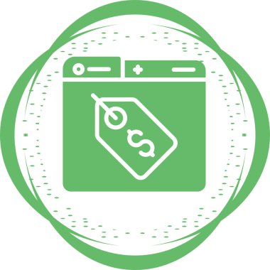 Fiyat etiketi Web simgesi basit illüstrasyon 