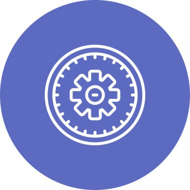 zaman yönetimi simgesi, vektör illüstrasyonu