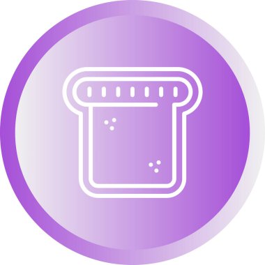 Tost Ağı simgesi, basit vektör illüstrasyonu