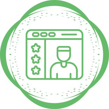 Kullanıcı geribildirim simgesi, vektör illüstrasyonu 