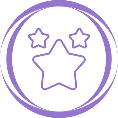 Yıldız simgesinin vektör illüstrasyonu