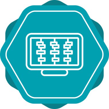 Zaman Çizgisi Web simgesi vektör çizimi