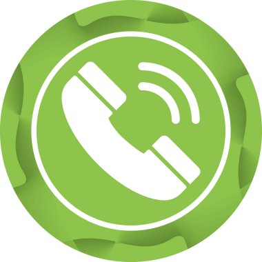 telefon arama simgesi, vektör illüstrasyonu