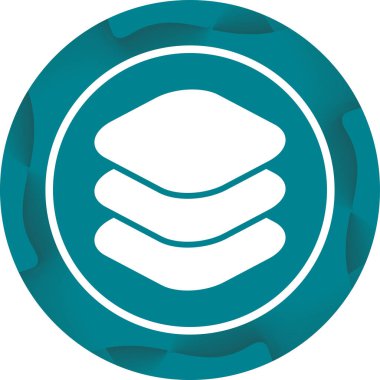 Katmanlar web simgesinin vektör illüstrasyonu