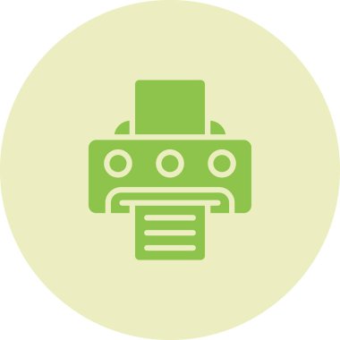 Yazıcı. Web simgesi basit tasarım