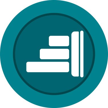 Web ve mobil için Sağ Hizalama simgesi, vektör illüstrasyonu