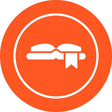 Yer imi web simgesiyle kitabı aç, basit illüstrasyon