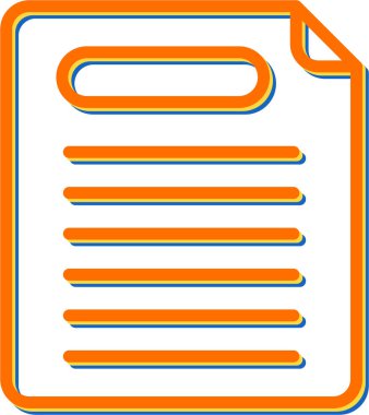 rapor belgesi simgesi, vektör illüstrasyonu 