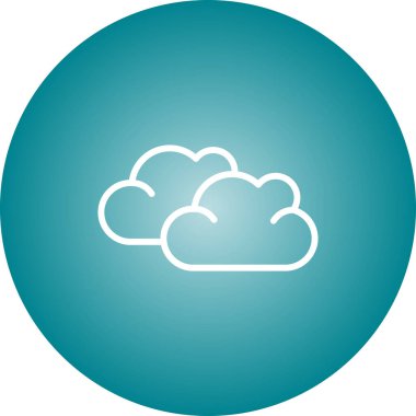 cloud web icon simple illustration