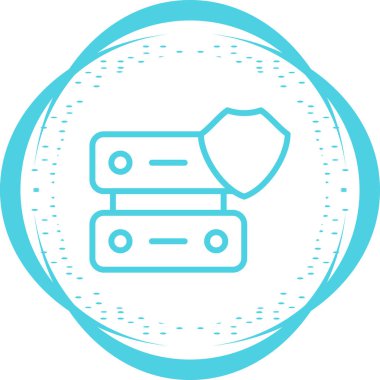 Veri Yönetimi vektör çizgisi tasarım simgesi