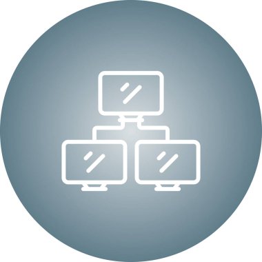 ağ web simgesi, vektör çizim