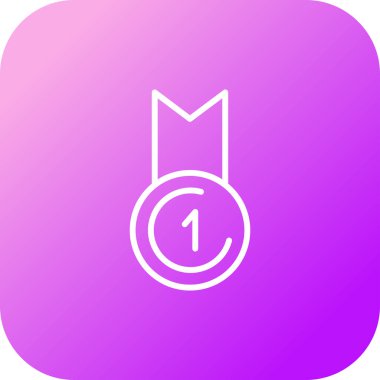 Birincilik simgesi, vektör çizimi 