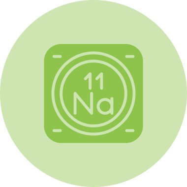 sodyum kimyasal element simgesi, basit satır biçimi